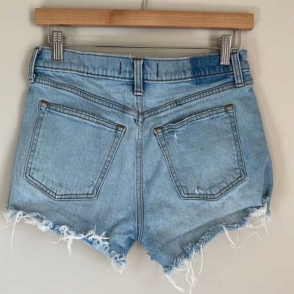 Abercrombie & Fitch Cut Off Jean Shorts Size 27 - Picture 3 of 7